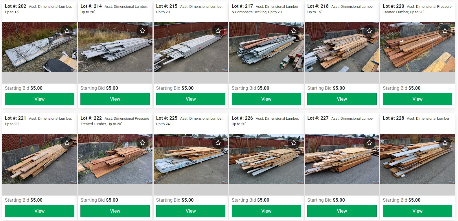 Dimensional lumber